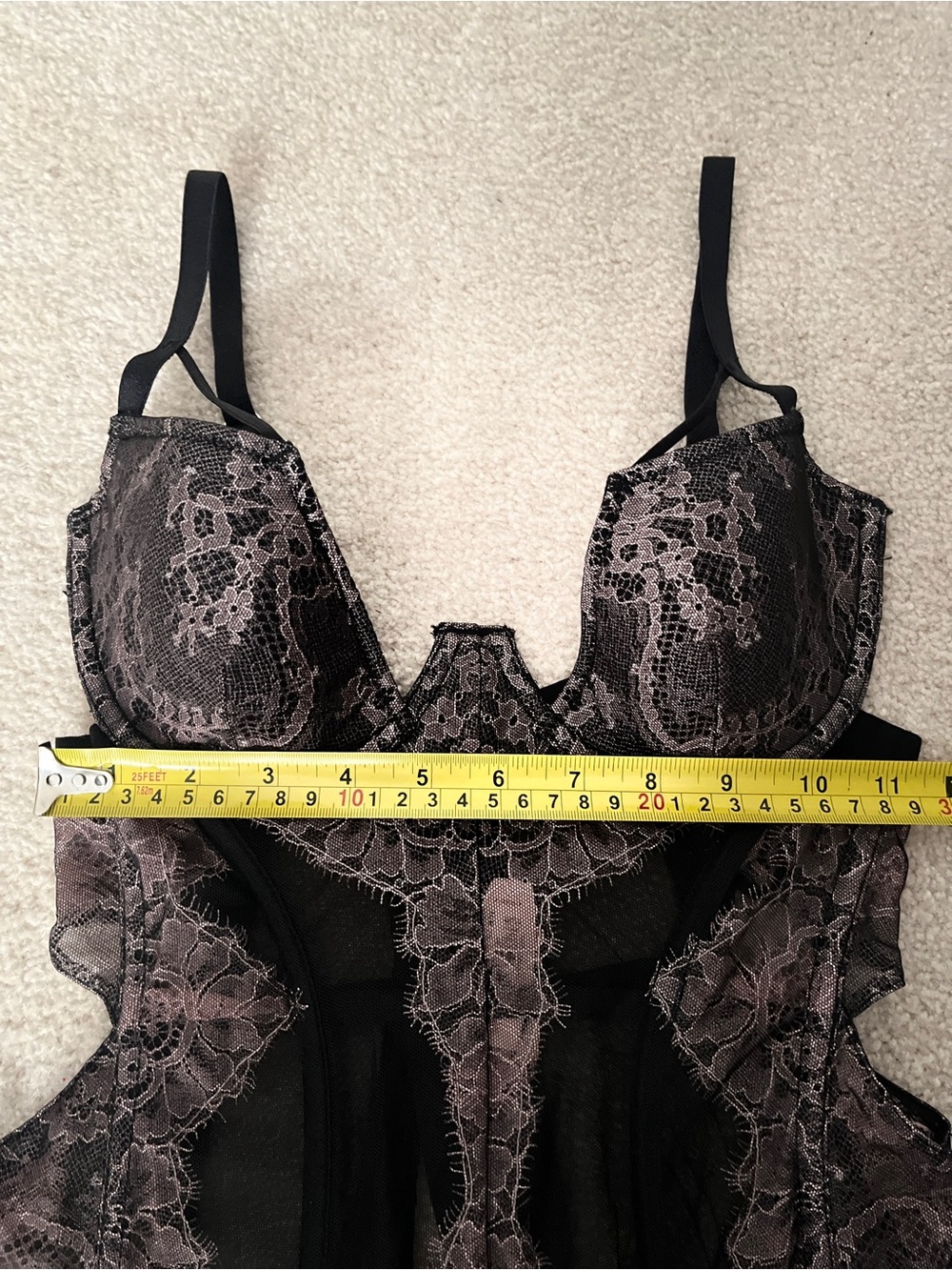 Victoria's Secret *Dream Angels* Lace Garter Corset Bustier- 36C *NWT* - Picture 3 of 8